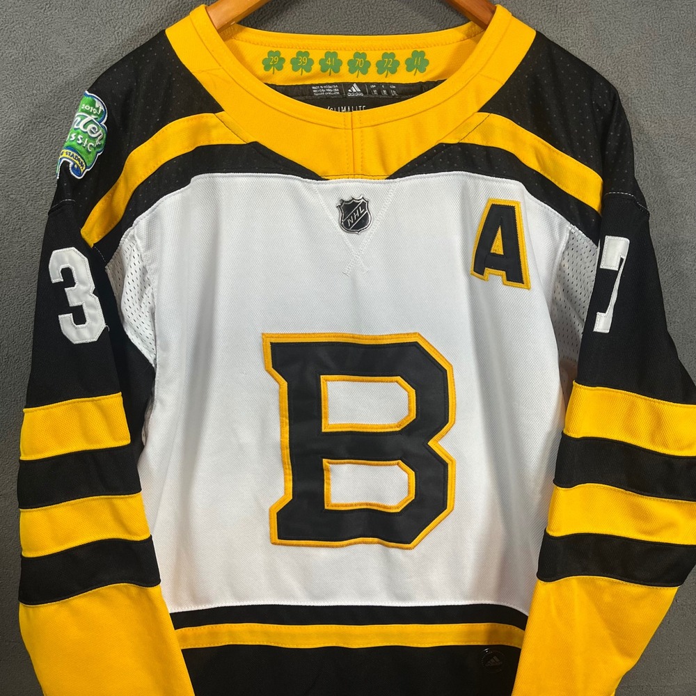 Adidas Boston Bruins Patrice Bergeron 2019 Winter Classic Jersey Mens XL Black